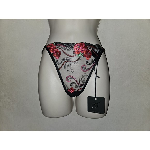 Honey Birdette Valeria Brazilian Open-Back Strappy Brief NWT